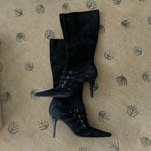 Gianni bini black suede boots